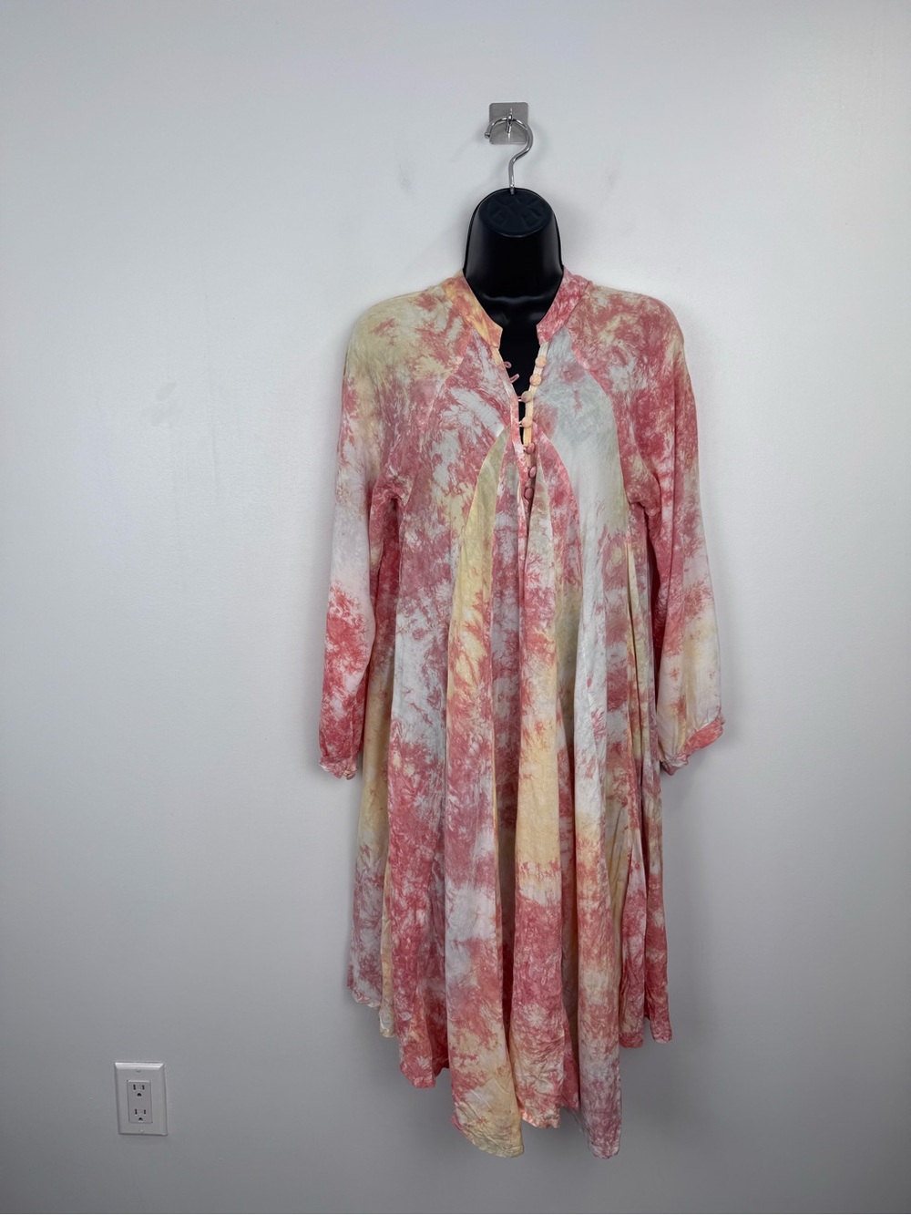 Natalie Martin Women Sasha Pink Yellow Mini Dress Size XS